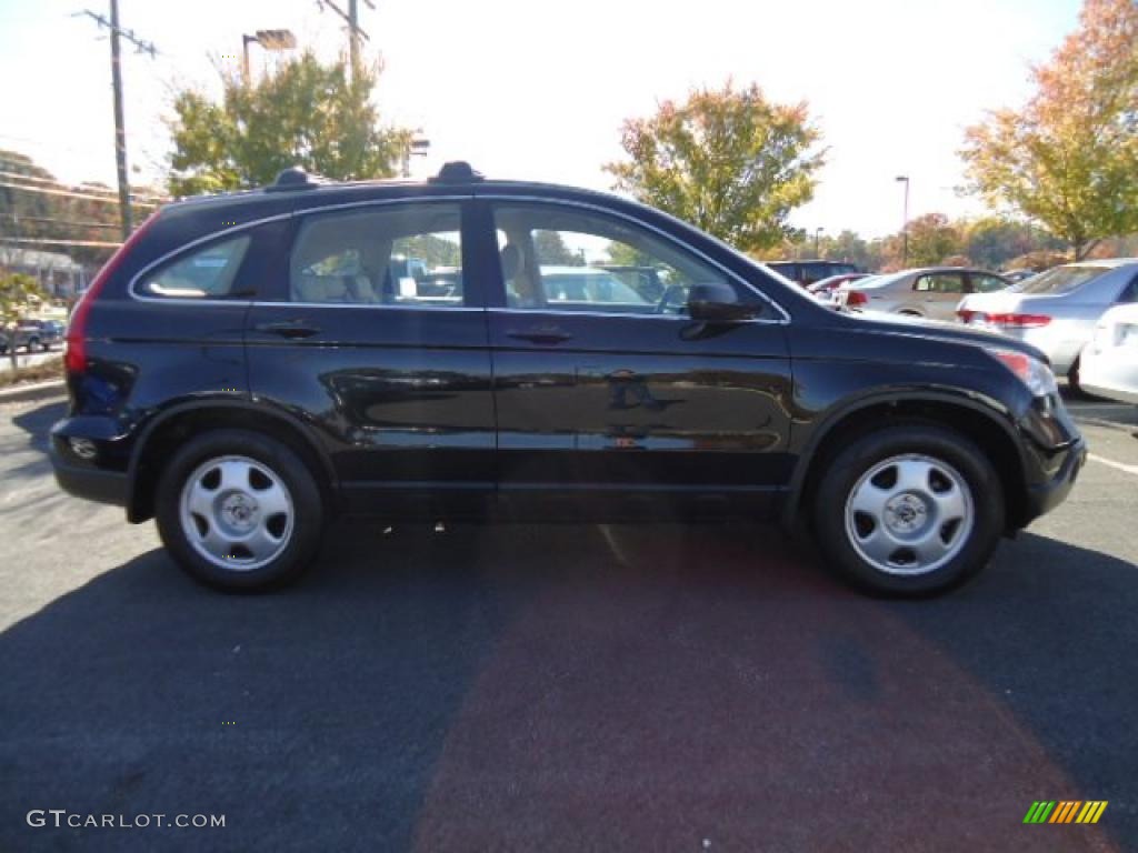 2008 CR-V LX 4WD - Nighthawk Black Pearl / Ivory photo #4