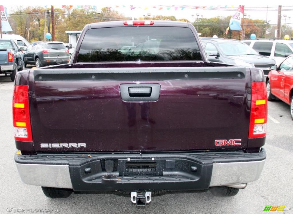 Dark Crimson Metallic 2009 GMC Sierra 1500 Work Truck Extended Cab 4x4 Exterior Photo #39429302