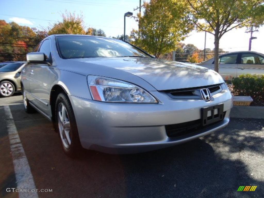 2003 Accord EX-L Sedan - Satin Silver Metallic / Black photo #1