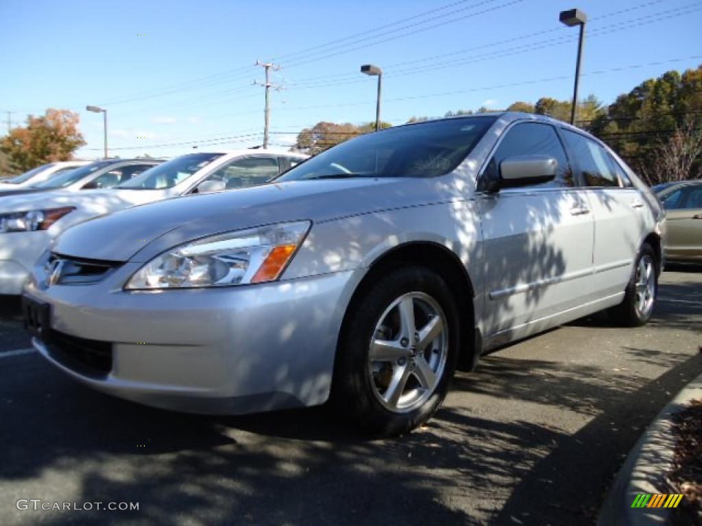 2003 Accord EX-L Sedan - Satin Silver Metallic / Black photo #2