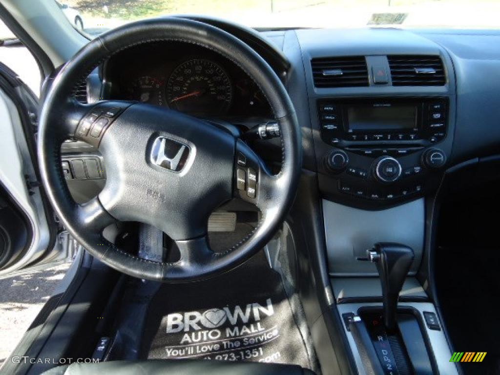 2003 Accord EX-L Sedan - Satin Silver Metallic / Black photo #10