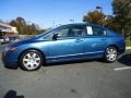 Atomic Blue Metallic 2007 Honda Civic LX Sedan Exterior