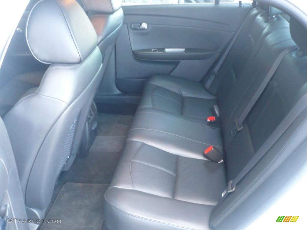 Ebony Interior 2010 Chevrolet Malibu LTZ Sedan Photo #39429798
