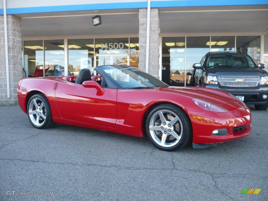 2005 Corvette Convertible - Victory Red / Ebony photo #1