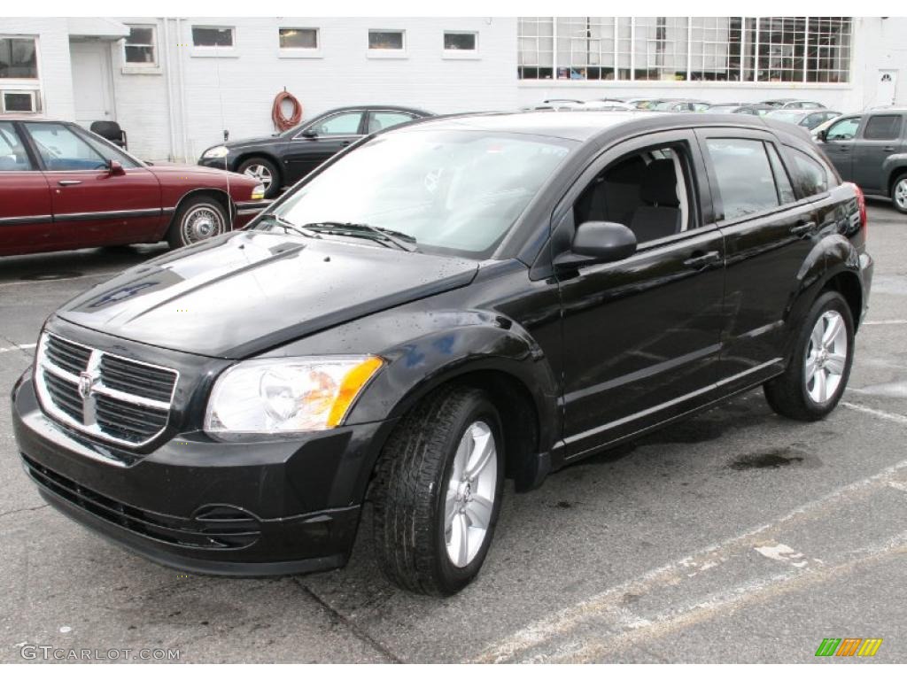 Brilliant Black Crystal Pearl 2010 Dodge Caliber SXT Exterior Photo #39430070