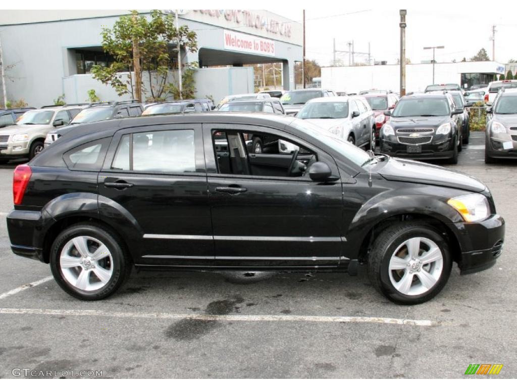 Brilliant Black Crystal Pearl 2010 Dodge Caliber SXT Exterior Photo #39430110