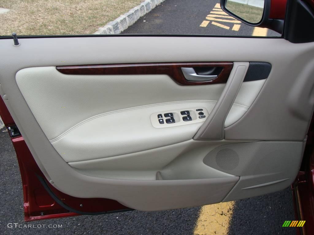 2005 S60 2.5T - Ruby Red Metallic / Taupe/Light Taupe photo #11