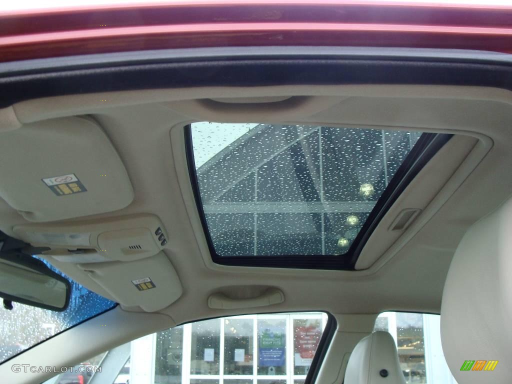 2005 S60 2.5T - Ruby Red Metallic / Taupe/Light Taupe photo #14