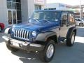 2010 Deep Water Blue Pearl Jeep Wrangler Sport 4x4  photo #1