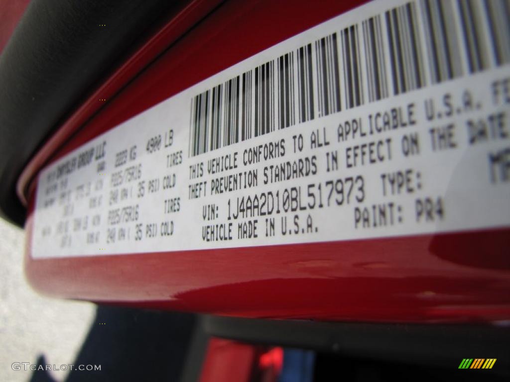 2011 Wrangler Sport 4x4 - Flame Red / Black photo #13