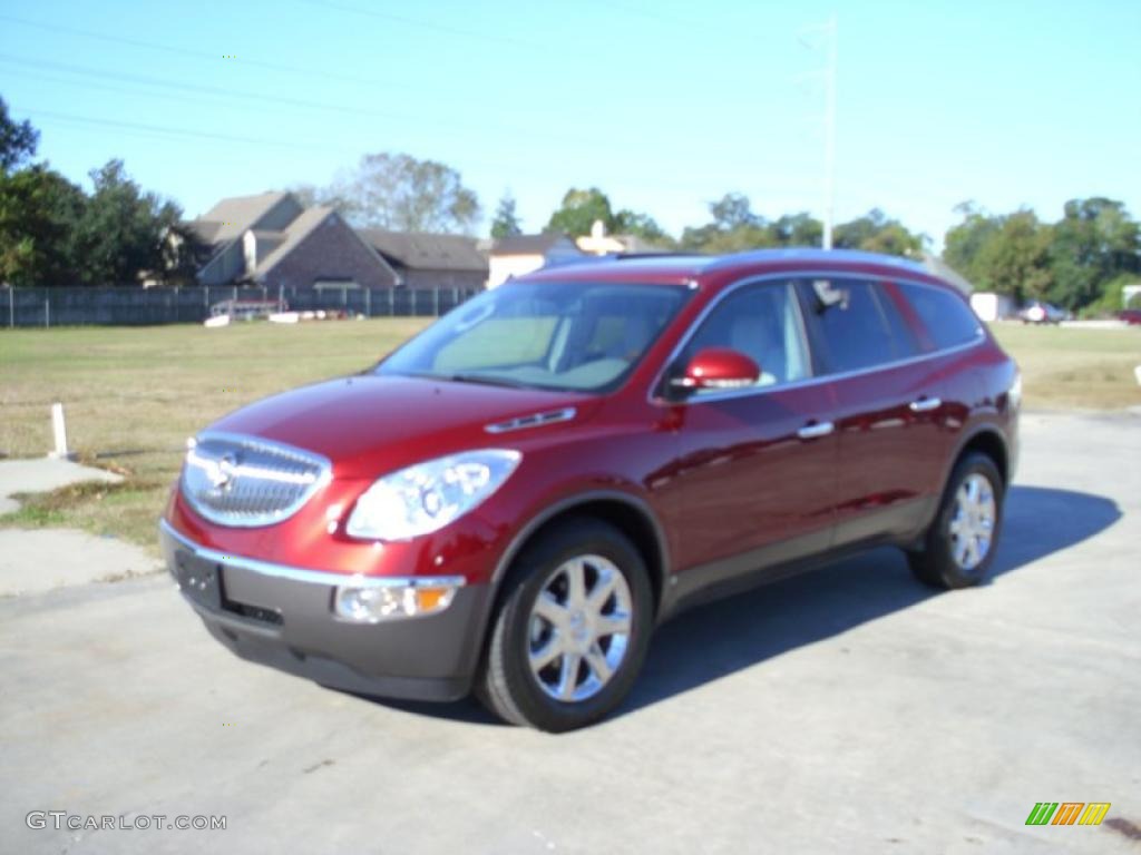 2010 Enclave CXL - Red Jewel Tintcoat / Titanium/Dark Titanium photo #2