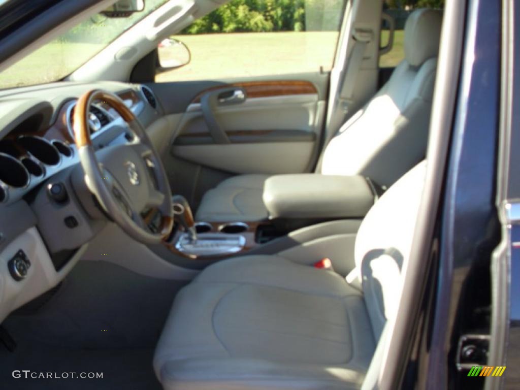 2008 Enclave CXL - Ming Blue Metallic / Cashmere/Cocoa photo #6