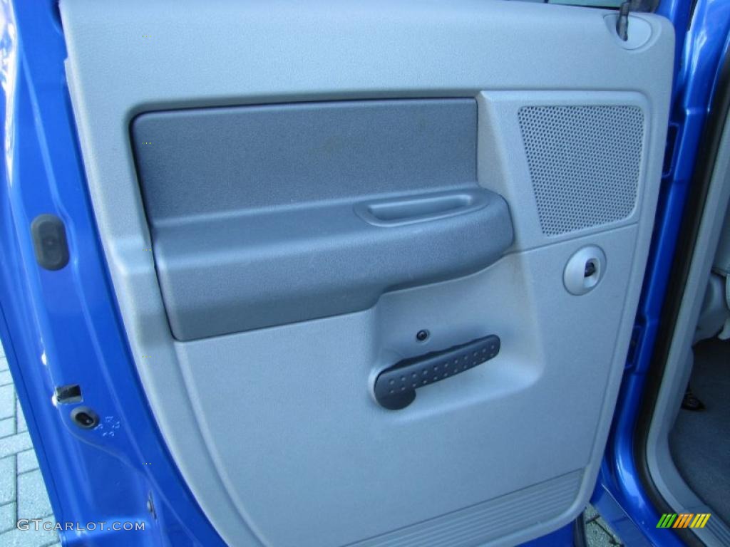 2008 Ram 1500 SXT Quad Cab - Electric Blue Pearl / Medium Slate Gray photo #15