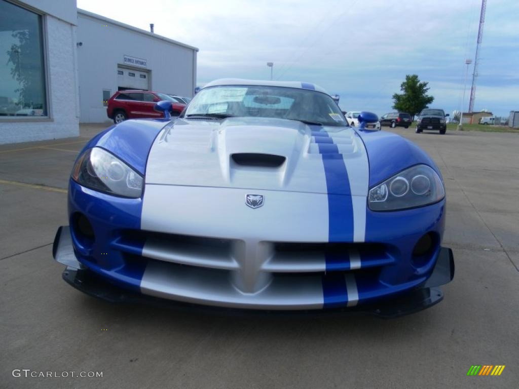 2010 Viper SRT10 ACR Coupe - Viper GTS Blue / Black photo #15
