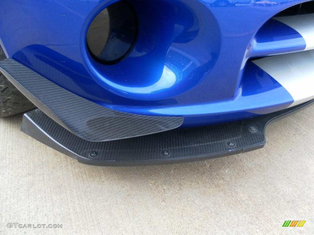 Viper GTS Blue/Silver 2010 Dodge Viper ACR Roanoke Dodge Edition Coupe Exterior Photo #39439866