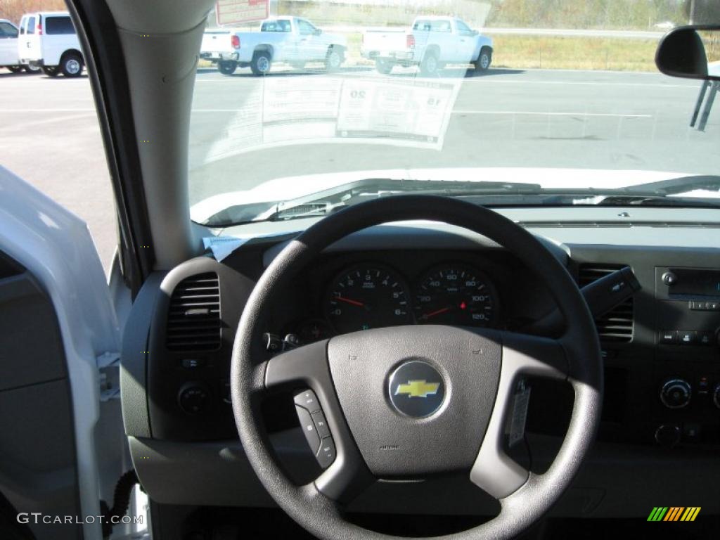 2011 Silverado 1500 Regular Cab - Summit White / Dark Titanium photo #7