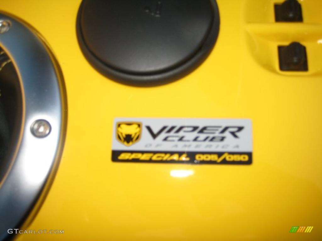 2005 Dodge Viper SRT10 VCA Special Edition Marks and Logos Photo #39441854