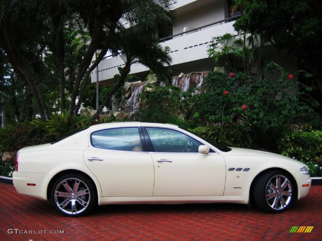 2008 Quattroporte Sport GT S - Bianco Fuji Pearlescent / Cuoio Sella photo #6