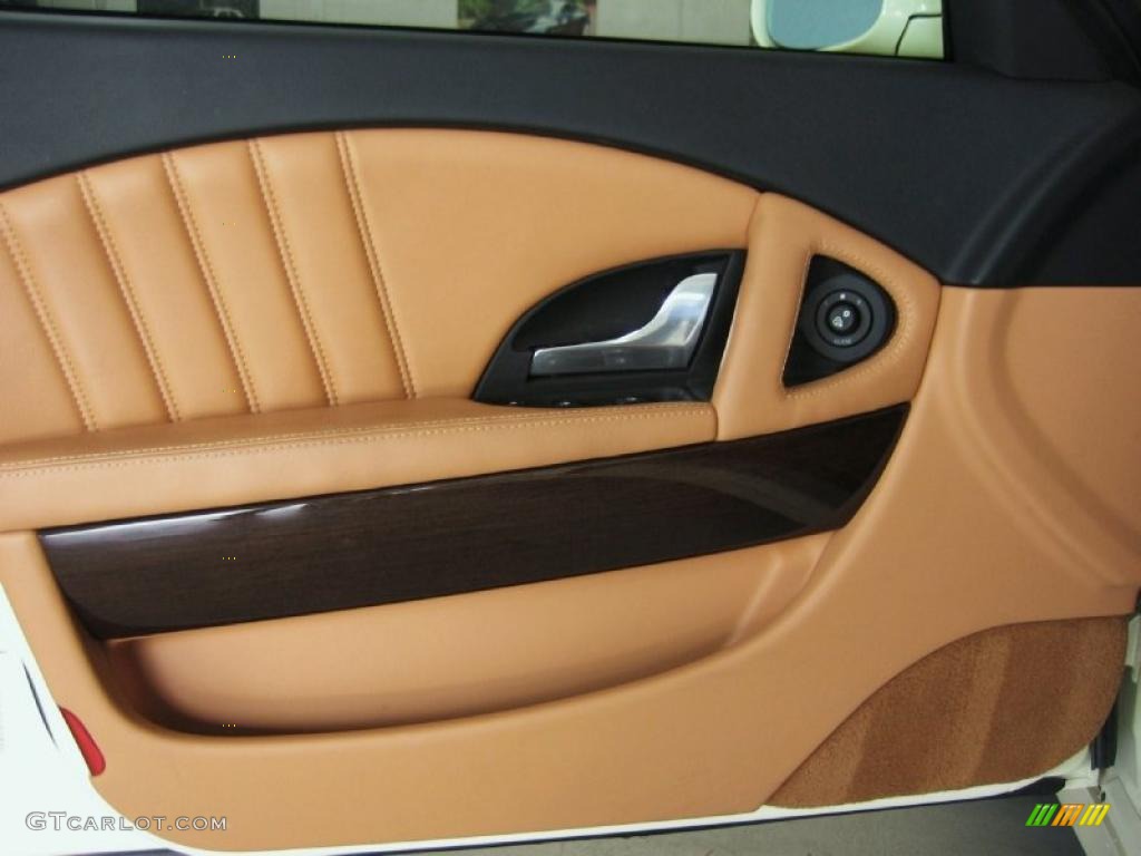 2008 Maserati Quattroporte Sport GT S Cuoio Sella Door Panel Photo #39445038