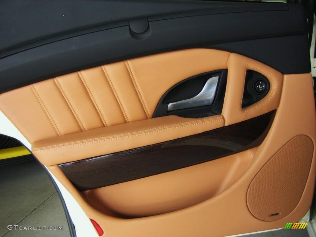 2008 Maserati Quattroporte Sport GT S Cuoio Sella Door Panel Photo #39445066
