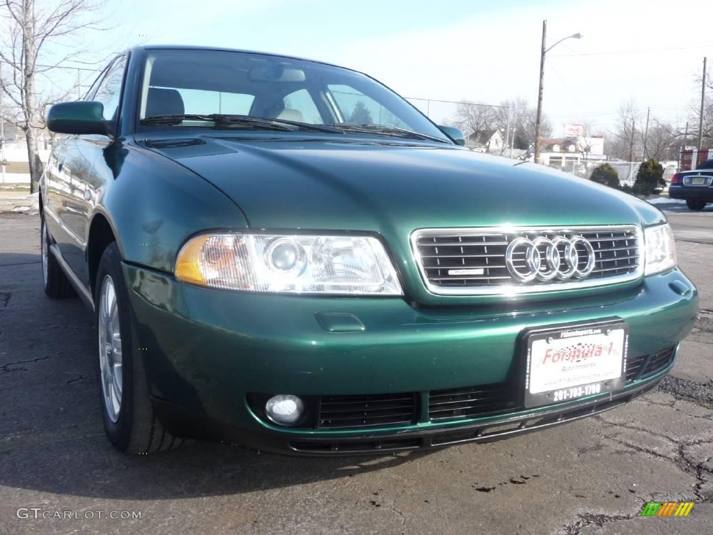 2001 A4 1.8T quattro Sedan - Cactus Green Pearl Effect / Opal Grey photo #13