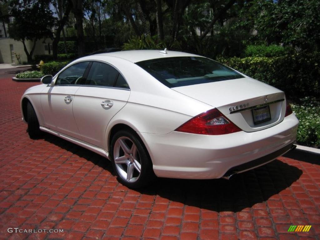 Diamond White Metallic 2008 Mercedes-Benz CLS 550 Diamond White Edition Exterior Photo #39446126