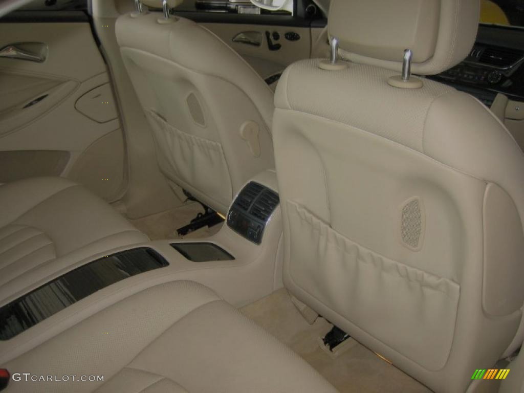 Cashmere Beige Interior 2008 Mercedes-Benz CLS 550 Diamond White Edition Photo #39446570