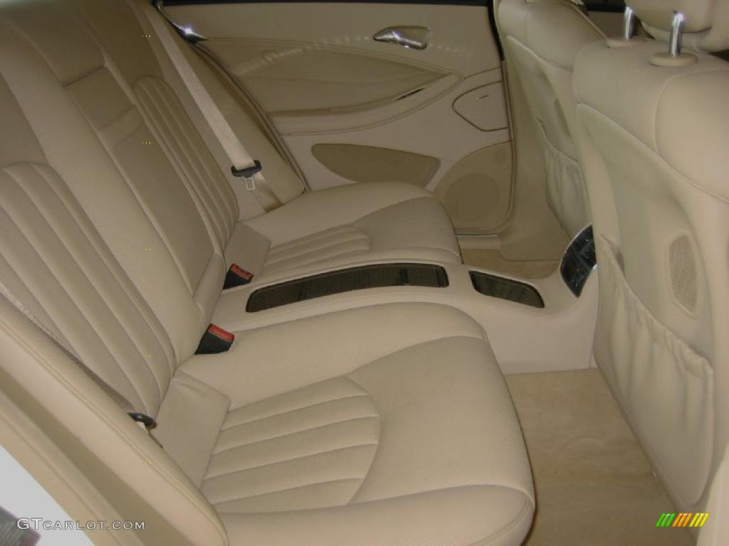 Cashmere Beige Interior 2008 Mercedes-Benz CLS 550 Diamond White Edition Photo #39446586
