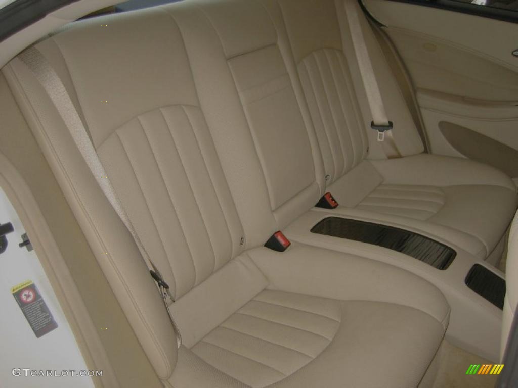 Cashmere Beige Interior 2008 Mercedes-Benz CLS 550 Diamond White Edition Photo #39446602