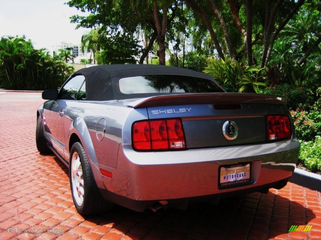 2007 Mustang Shelby GT500 Convertible - Tungsten Grey Metallic / Dark Charcoal photo #2