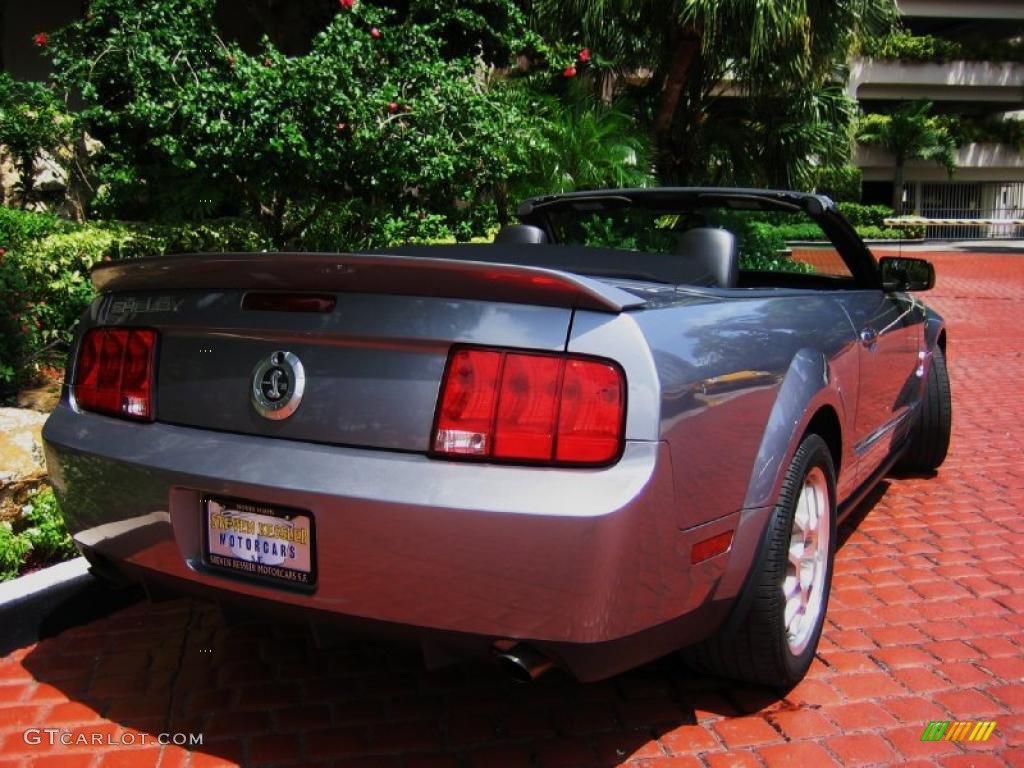 2007 Mustang Shelby GT500 Convertible - Tungsten Grey Metallic / Dark Charcoal photo #4