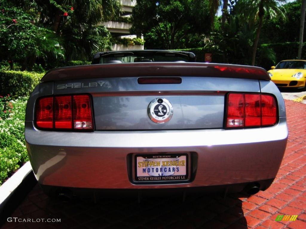 2007 Mustang Shelby GT500 Convertible - Tungsten Grey Metallic / Dark Charcoal photo #6