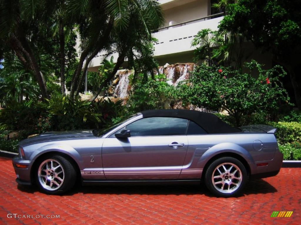 2007 Mustang Shelby GT500 Convertible - Tungsten Grey Metallic / Dark Charcoal photo #8
