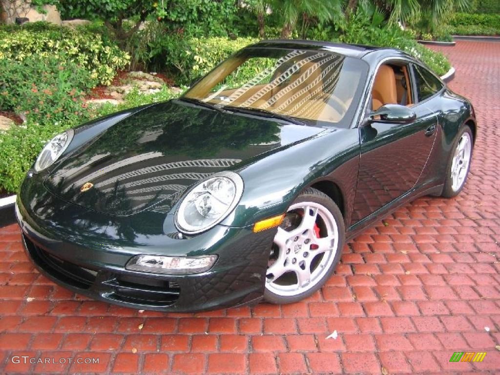 2008 911 Targa 4S - Forest Green Metallic / Natural Brown photo #3