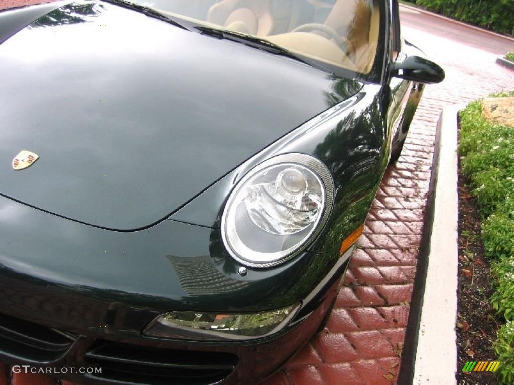 2008 911 Targa 4S - Forest Green Metallic / Natural Brown photo #10