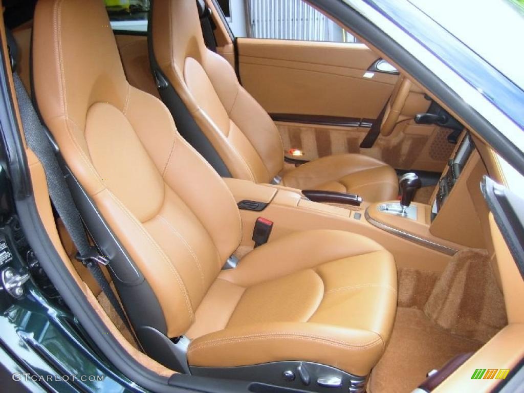 Natural Brown Interior 2008 Porsche 911 Targa 4S Photo #39450118