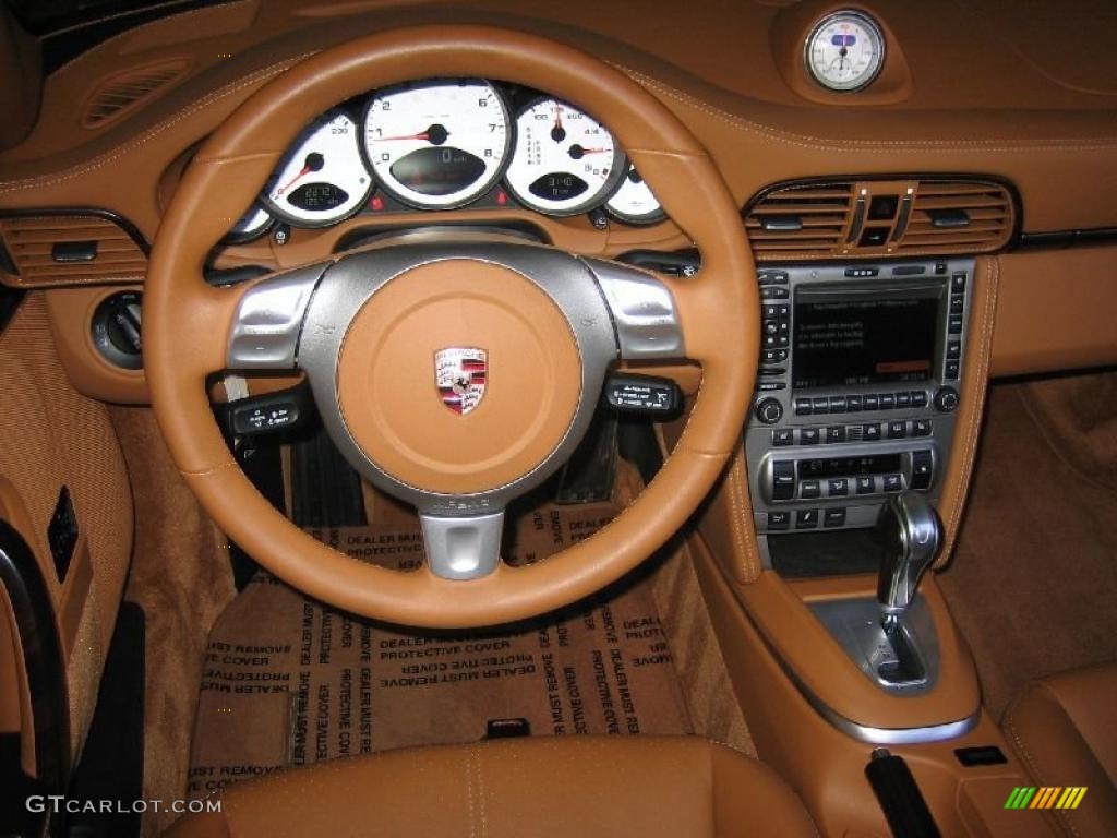 2008 Porsche 911 Targa 4S Natural Brown Dashboard Photo #39450174
