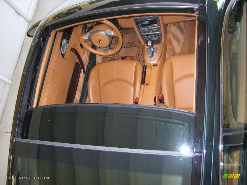2008 911 Targa 4S - Forest Green Metallic / Natural Brown photo #50