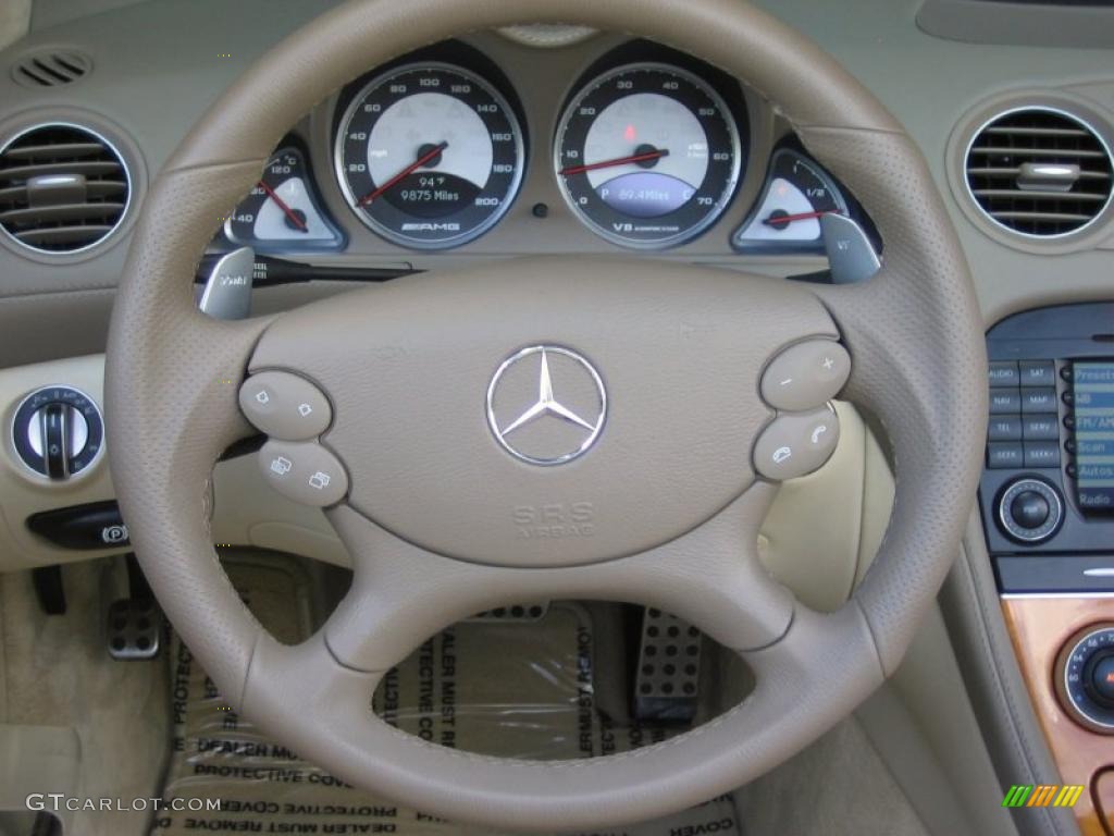 2008 SL 55 AMG Roadster - Mars Red / Stone photo #24