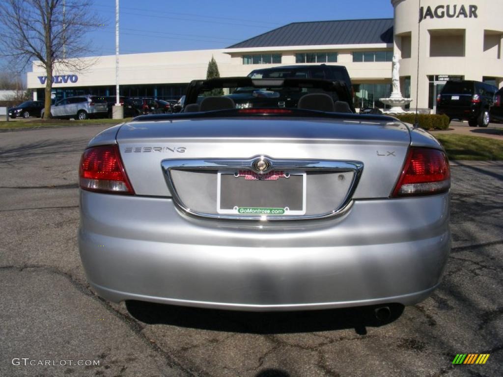 2004 Sebring LX Convertible - Bright Silver Metallic / Dark Slate Gray photo #5