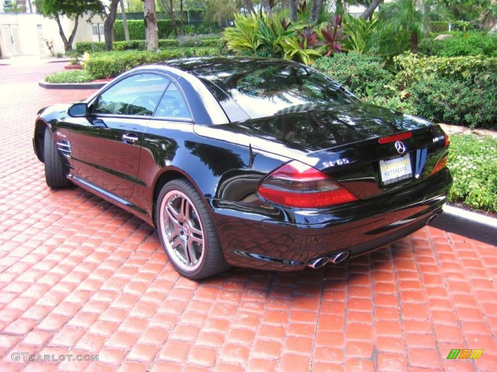 2005 SL 65 AMG Roadster - Black / Charcoal photo #2