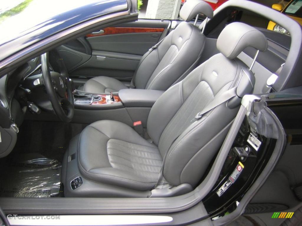 Charcoal Interior 2005 Mercedes-Benz SL 65 AMG Roadster Photo #39451806