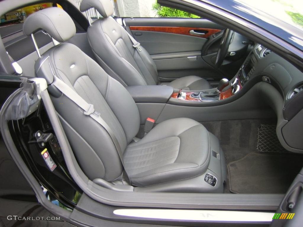 Charcoal Interior 2005 Mercedes-Benz SL 65 AMG Roadster Photo #39451882