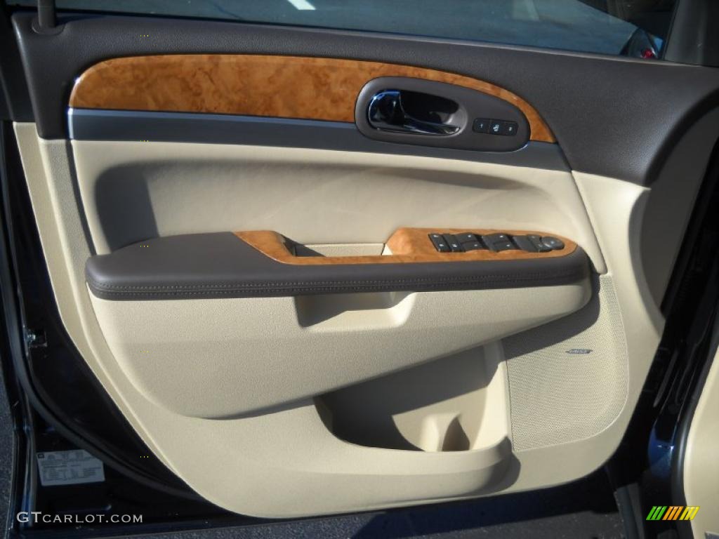 2011 Buick Enclave CXL AWD Cashmere/Cocoa Door Panel Photo #39452203