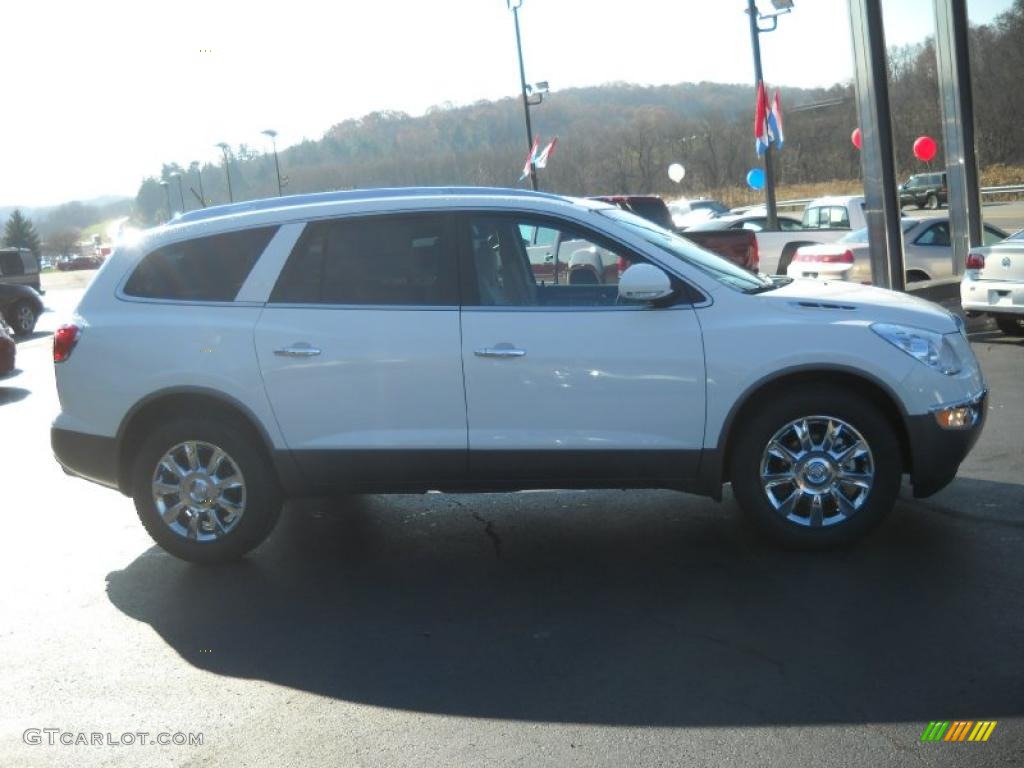 2011 Enclave CXL AWD - White Opal / Cashmere/Cocoa photo #3