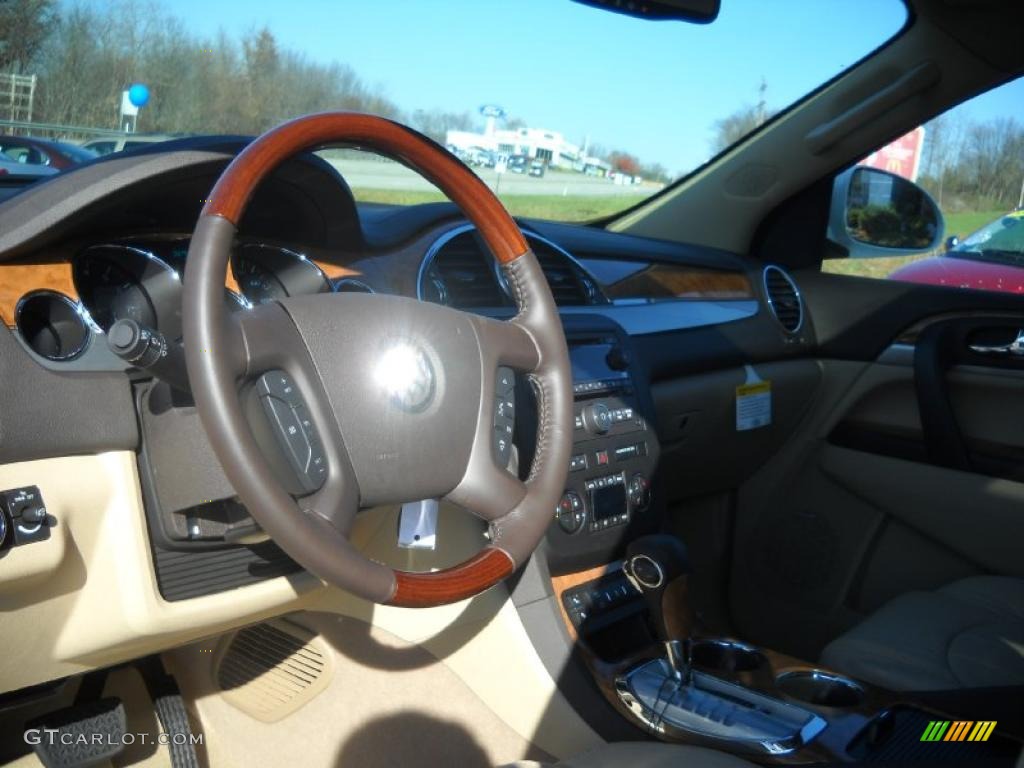 2011 Enclave CXL AWD - White Opal / Cashmere/Cocoa photo #7