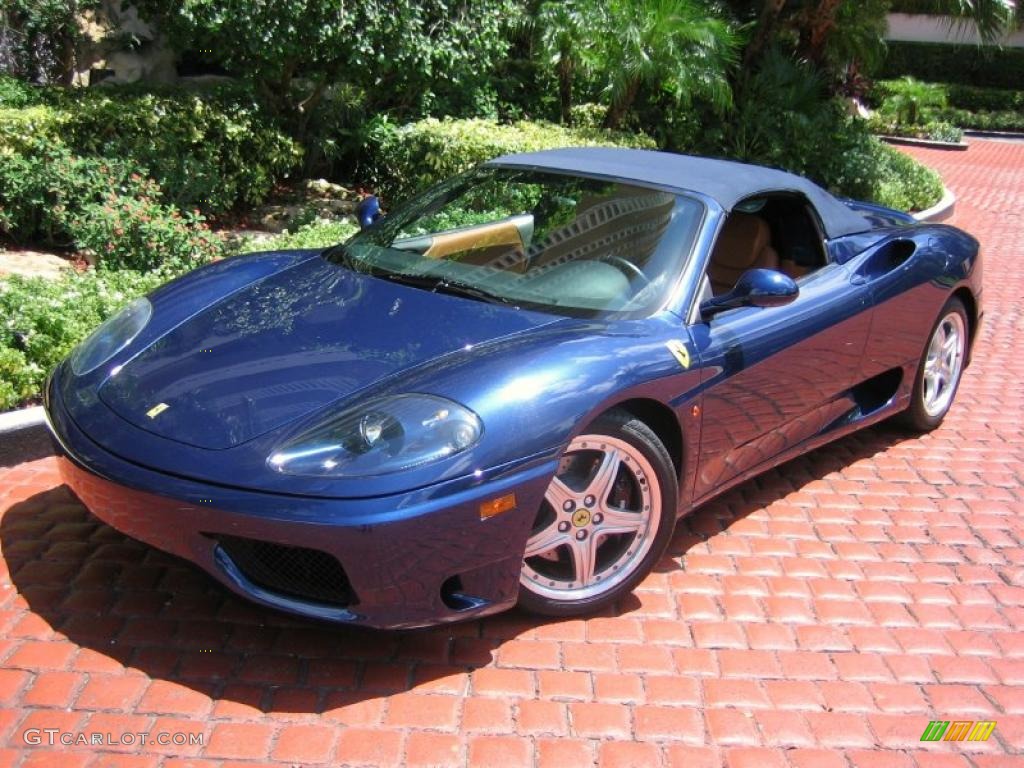 Tour de France Blue 2004 Ferrari 360 Spider F1 Exterior Photo #39452506
