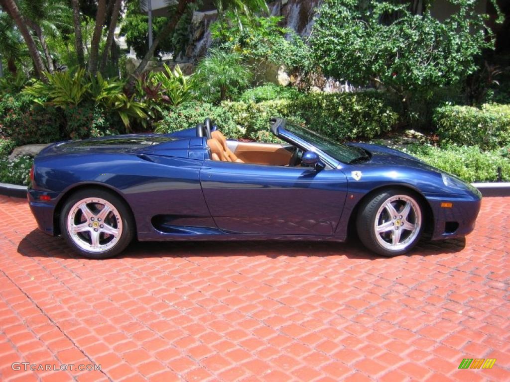 Tour de France Blue 2004 Ferrari 360 Spider F1 Exterior Photo #39452542