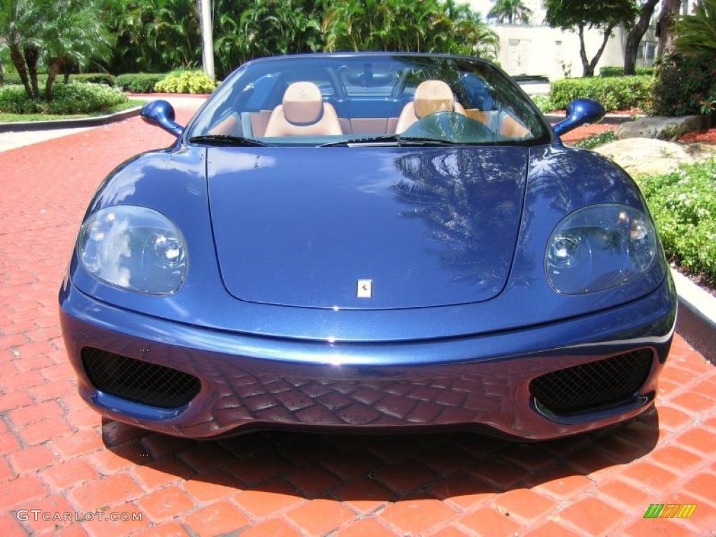 Tour de France Blue 2004 Ferrari 360 Spider F1 Exterior Photo #39452578