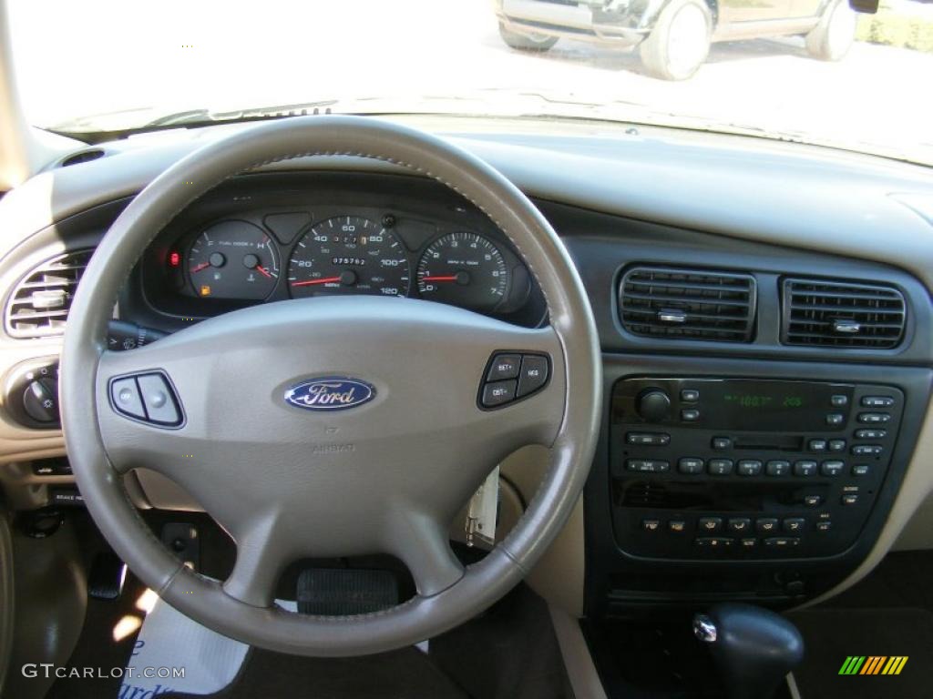 2001 Ford Taurus SEL Medium Parchment Dashboard Photo #39452814